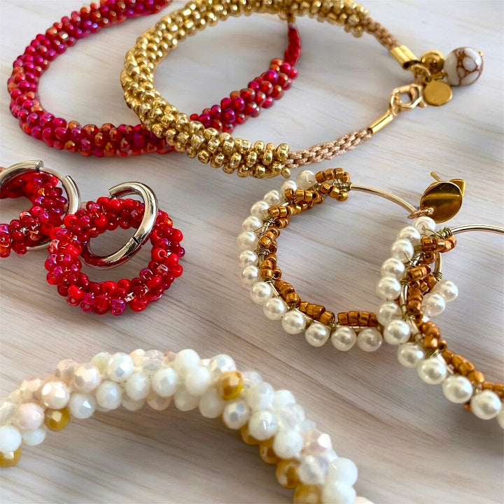 présentation de bijoux en perles de bijoux cielo craft