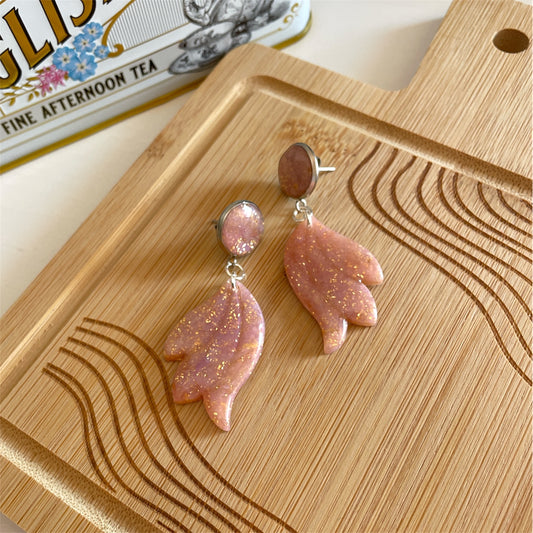 Boucles d’oreilles pendantes holographiques