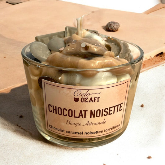 Bougie gourmande chocolat noisette