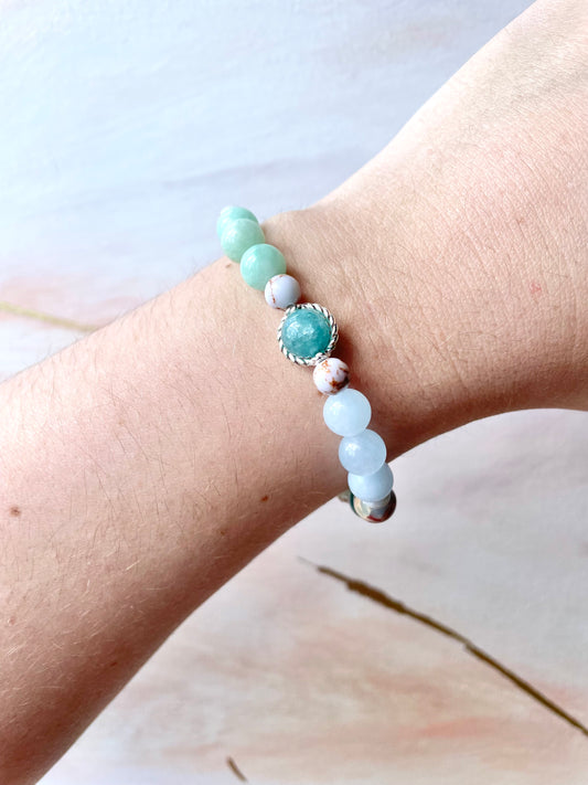 Bracelet en pierres naturelles santé ~