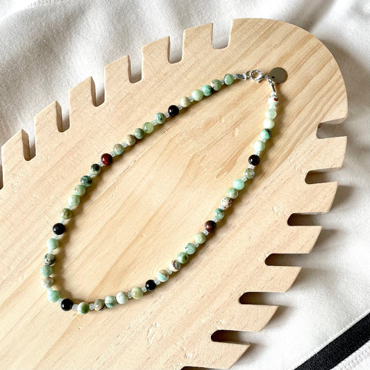 Collier en pierres natutrelles - pierres du phoenix - bijoux cielo craft