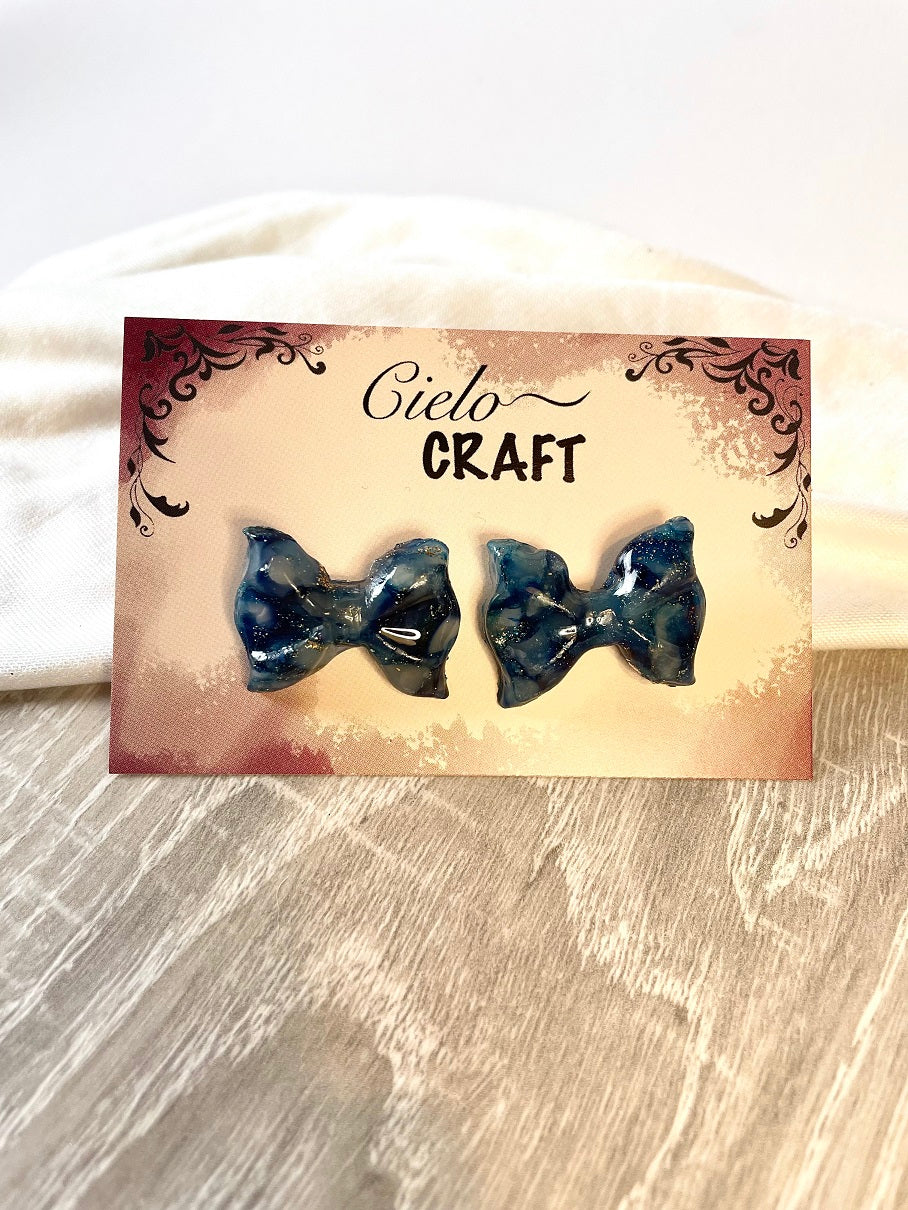 Puces en nœuds bleu nuit ~