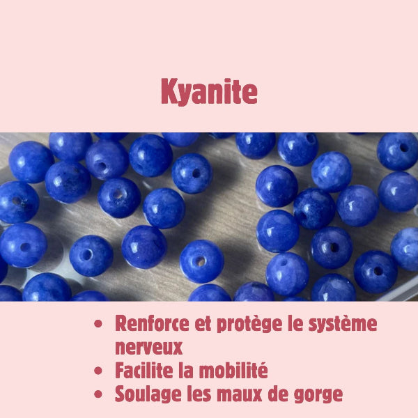 Bracelet personnalisable en pierres naturelles et petit chat