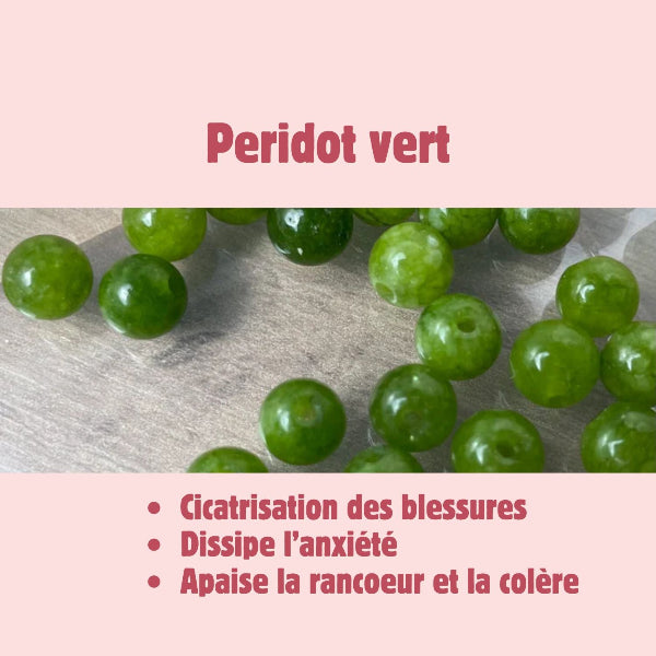 Bracelet personnalisable en pierres naturelles et petit chat