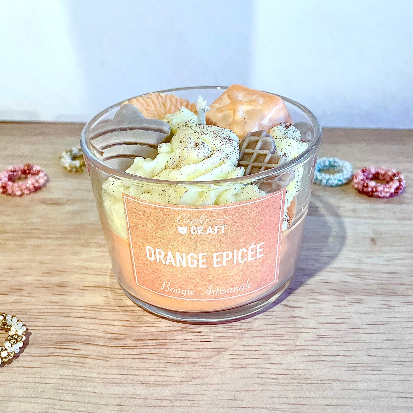 Bougie artisanale - Orange épicée