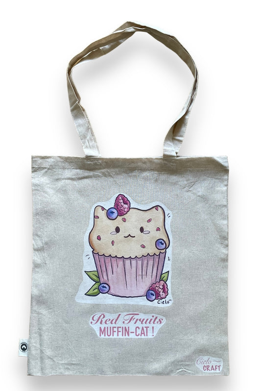 Tote bag illustration Muffin-Cat ~