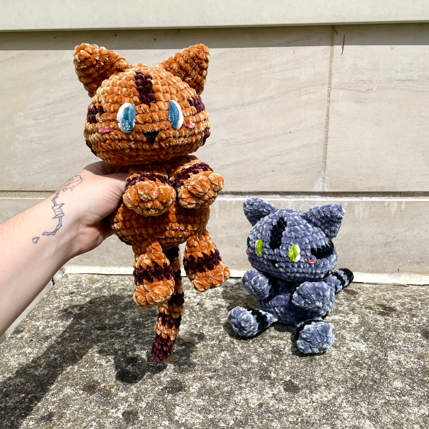 Doudou chat tigré