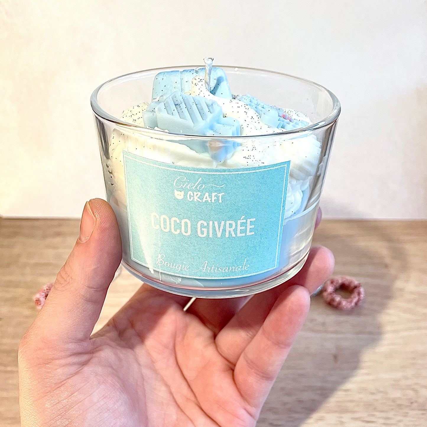 Bougie artisanale - Coco givrée