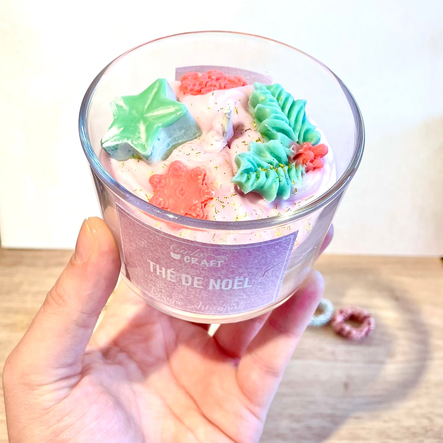 Bougie artisanale - Thé de Noël