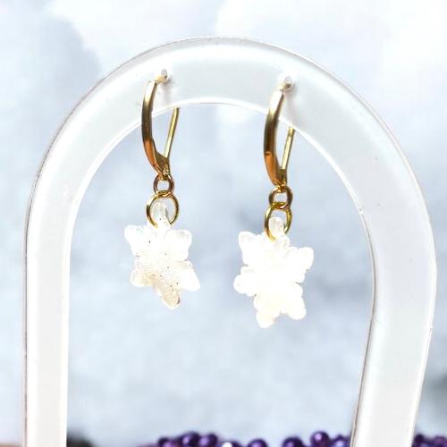 boucles d'oreilles flocons bijoux cielo craft