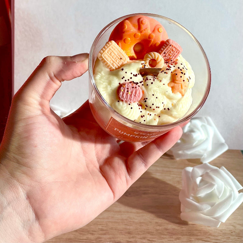 bougie artisanale pumpkin spice - bijoux cielo craft