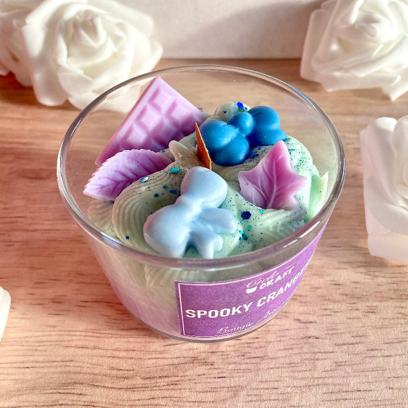 bougie artisanale spooky cranberry - bijoux cielo craft