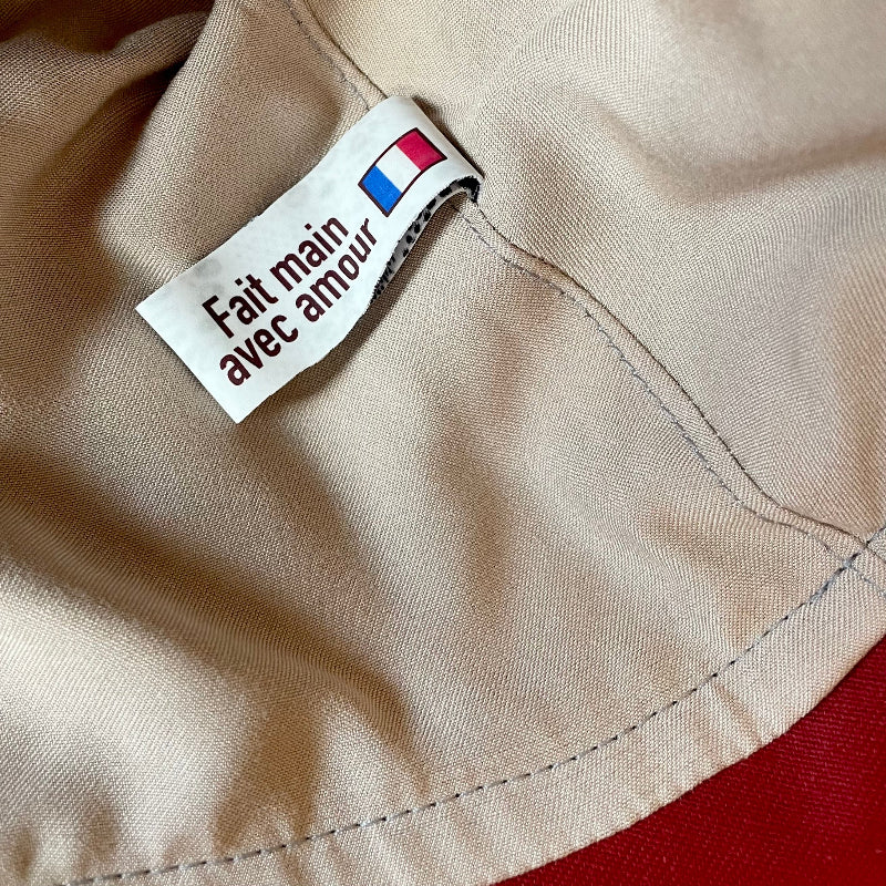 Chapeau avec oreilles de chat rouge - bijoux cielo craft