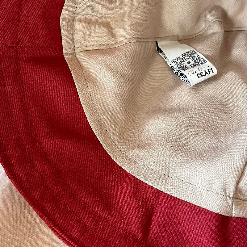 Chapeau avec oreilles de chat rouge - bijoux cielo craft