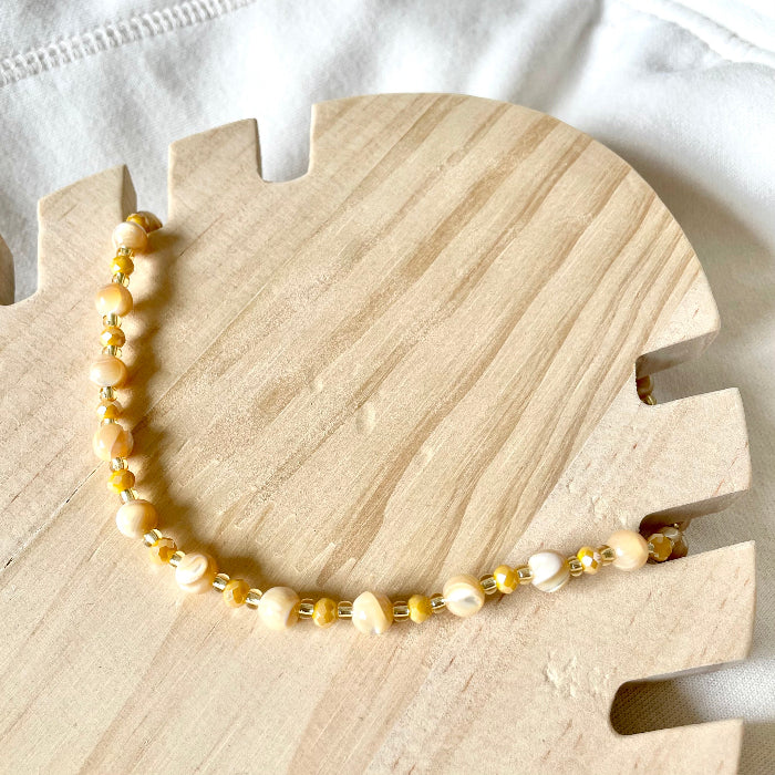 Collier en pierres natutrelles - pierres du soleil - bijoux cielo craft