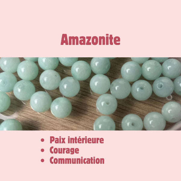 Bracelet personnalisable en pierres naturelles et petit chat